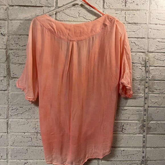 Free People Tie Front Shirt M - Picture 6 of 11